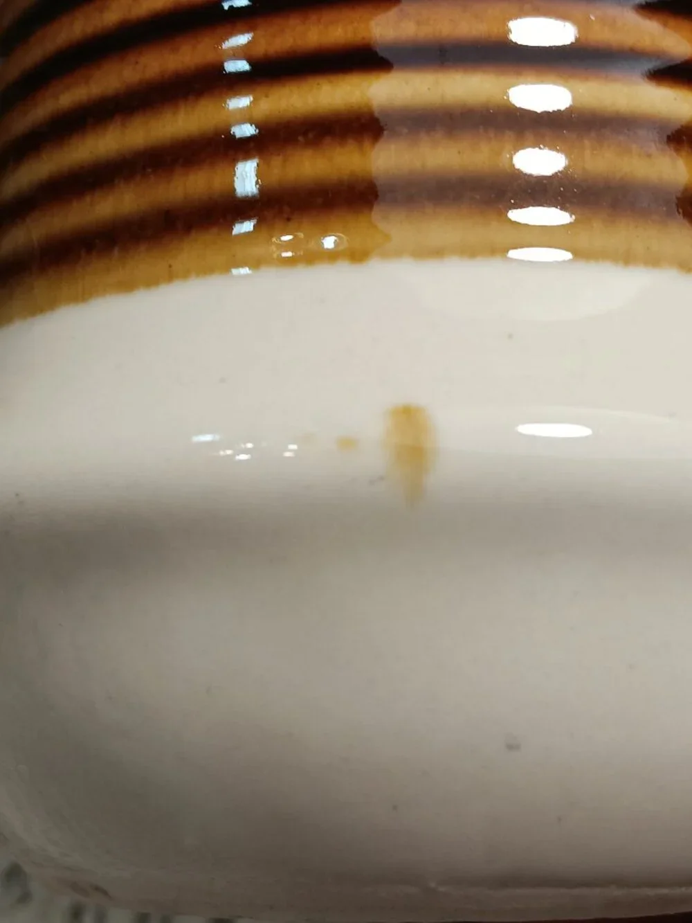 Vintage 1970’s Set of Two Brown Stoneware Drip Glaze 10 oz Mugs Made in Taiwan